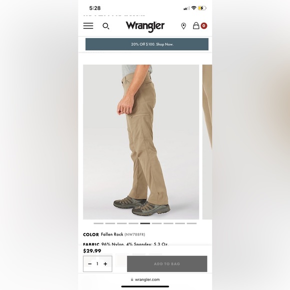 Wrangler Trousers size 29/30 - Picture 7 of 9